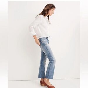 Madewell Cali Demi-Boot Crop Jeans rigid, size 31